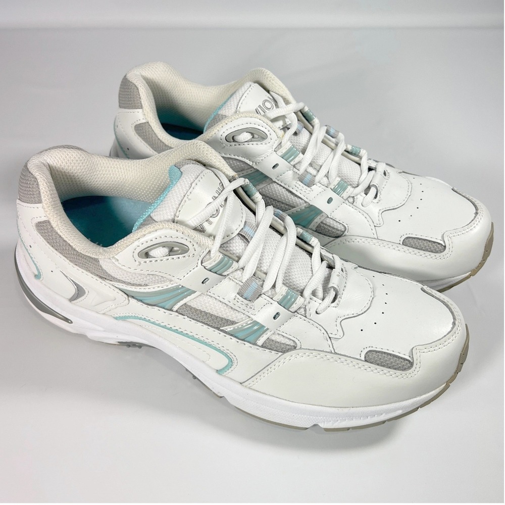 Vionic Walker Classic Walking Shoes‎ White/Blue Women's 10 Orthaheel Technology